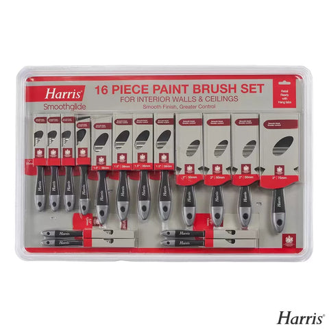 Harris Smoothglide Quality 16 Paint Brush Set