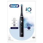 Oral-b iO Series 6 Electric Toothbrush, 1 Toothbrush Head & Travel Case, 5 Modes with Teeth Whitening, UK 2 Pin Plug