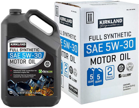 KIRKLAND SIGNATURE Full Synthetic Sae 5W-30 Motor Oil 5 Quart | 2 Pack