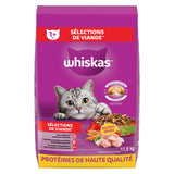 WHISKAS 11.6kg Dry Cat Food – Meaty Selections with Real Chicken