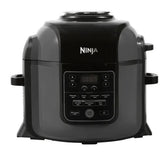 Ninja Foodi Multi-Cooker (OP350Uk) 7-In-1, 7.5L, Electric Pressure Cooker And Air Fryer, Brushed Steel - Black