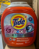 Tide 4-In-1 Downy April Fresh HE Laundry Detergent Pods, Powerful Stain Removal, 104 Count, 2.49 Kg- CLEARANCE