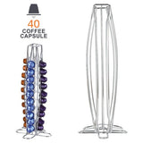 Nespresso Coffee Capsule Stand - Non Rotating 40 Pod Holder.