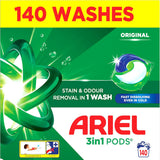 Ariel 3 In 1 Original Pods Washing Capsules, Stain & Odour Removal In 1 Wash, Fast Dissolving Even In Cold