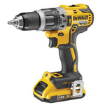 DEWALT DCD796D2W XR Brushless Hammer Drill Driver Kit – Includes 2 x 2.0Ah Batteries, Charger & Kit Bag