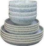 Denby Halo Speckle 16 Piece Stoneware Dinnerware Set