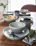 Denby Halo Speckle 16 Piece Stoneware Dinnerware Set