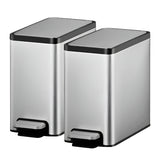 Sensible ECO Living 6.7L Soft Close Stainless Steel Pedal Bin – 2 Pack