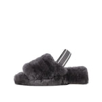 Goodwin Smith LADIES GREY AVA SHEEPSKIN SLIPPER SLING BACK