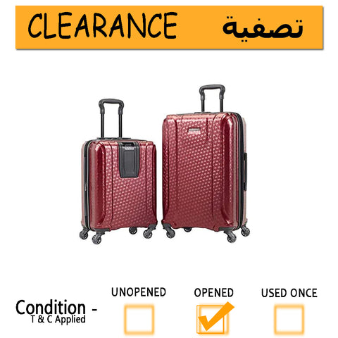 American Tourister Fender 2-piece Hardside Luggage Set RED- Clearance
