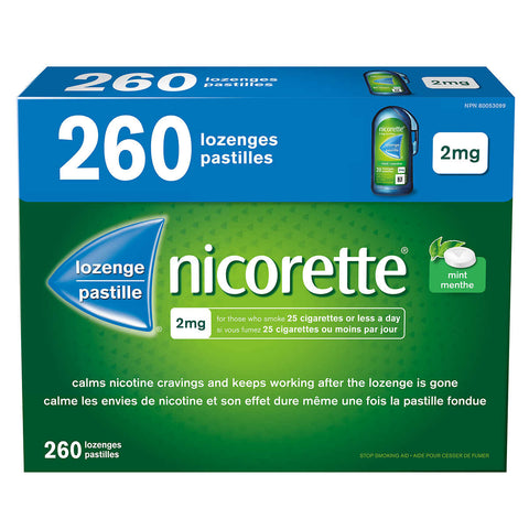 Nicorette 2mg Mint Lozenges, 260 Lozenges