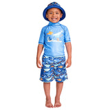 UV SKINZ Boys 3 Piece Swim Set- Blue