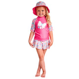 UV SKINZ Girls 3 Piece Swim Set- Pink