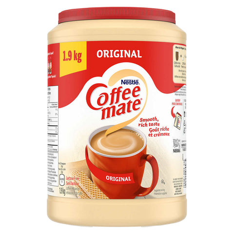 Nestle coffee mate Original Coffee Creamer 1.9kg with Lactose free Smooth rich taste.