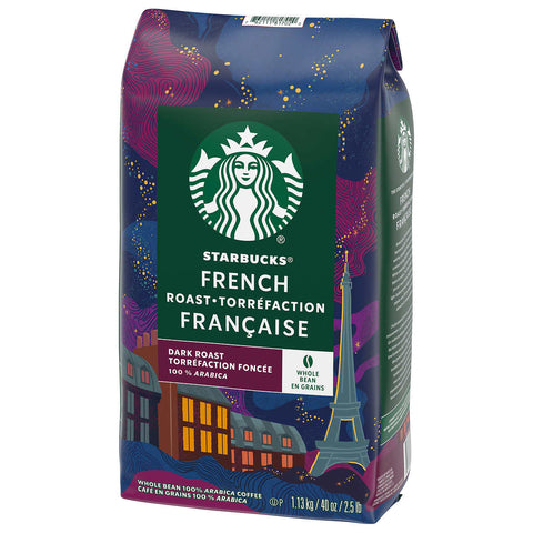 Starbucks French Dark Roast Whole Bean Coffee, 1.13 kg