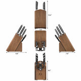 Cangshan Rainier Series German Steel Forged 8 - Piece Knife Block Set (Black)