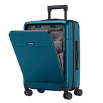 Samsonite Sentinel Carry-on Spinner Luggage With Dual Sided TSA Lock And USB Port - Blue
