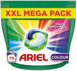 Ariel All In One Color Pods , 70 Wash Capsules , Fast Dissolving Pods - Outstanding Stain Removal In 1