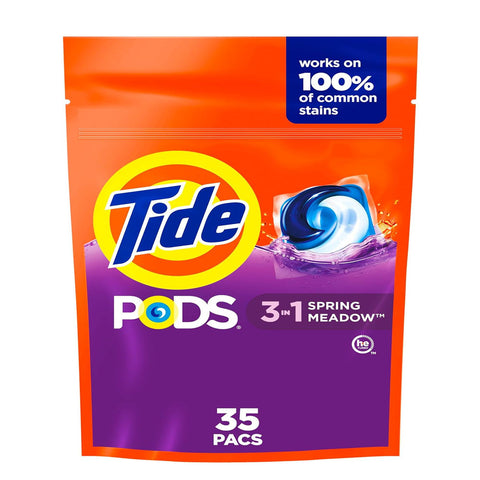 Tide Pods Liquid Detergent, Spring Meadow - 35 Count, 806 gm