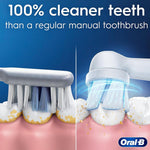 Oral B iO Series 2 Electric Toothbrush White - Clean & Clear, 100% Cleaner Teeth & Proven Gum Protection, Automatic GUM Pressure Sensor, 3 Quiet Cleaning Modes, Long-Lasting Battery, Travel Case