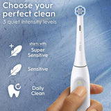 Oral B iO Series 2 Electric Toothbrush White - Clean & Clear, 100% Cleaner Teeth & Proven Gum Protection, Automatic GUM Pressure Sensor, 3 Quiet Cleaning Modes, Long-Lasting Battery, Travel Case