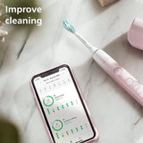 PHILIPS Sonicare DiamondClean 9000 Series Power Electric Toothbrush Special Edition Sonic Brush, Pink- Model HX9911/84