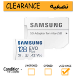 Samsung 128GB Evo Plus UHS-I MicroSDXC Memory Card SD Adapter Included --- CLEARANCE