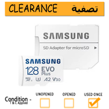 Samsung 128GB Evo Plus UHS-I MicroSDXC Memory Card SD Adapter Included --- CLEARANCE