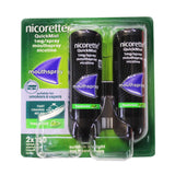 Nicorette QuickMist Nicotine Spray Stop Smoking aid  Fresh Mint 1mg, 2 X 150 Sprays