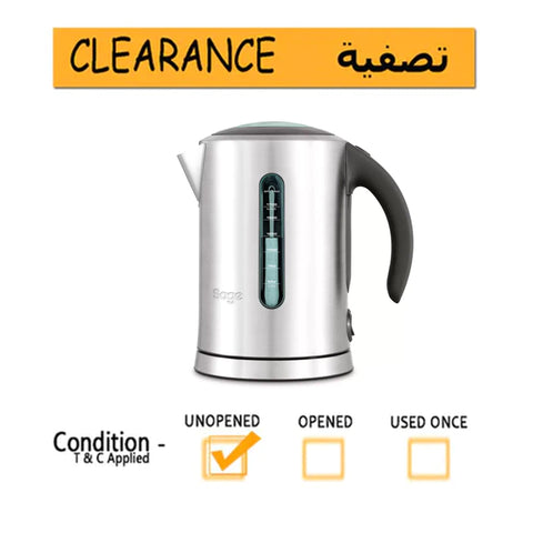 Sage Soft Top Pure 1.7L Kettle in Brushed Stainless Steel, SKE700BSS- Clearance
