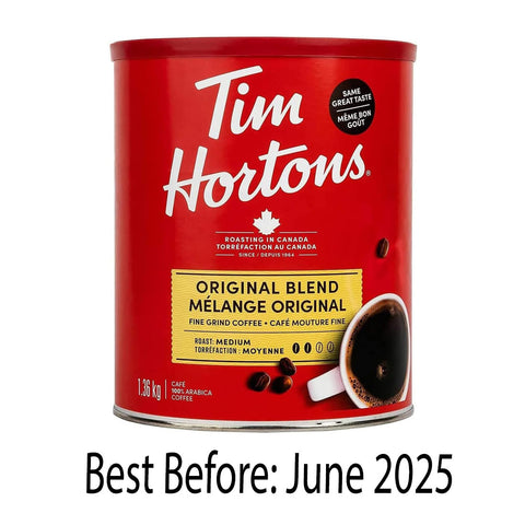 Tim Hortons Original Blend Fine Grind Coffee (1.36 kg)- Clearance
