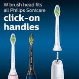 Philips Sonicare W2 Optimal Standard Brush Heads, Click-On, BrushSync Enabled, Pack Of 6 - HX6066/88 - Shoppers-kart.com