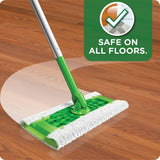 Swiffer Sweeper Dry and Wet Sweeping Kit- 1 sweeper/14 dry cloths/6 wet cloths