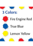 Crayola 3 Piece Washable Finger Paint For Fun Activities in Red, Blue and Yellow Colors 3x236ml