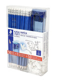 STAEDTLER 101-piece Norica Graphite Pencil Set With 50 Pencils, 50 Eraser Heads and 1 Sharpener