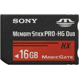 Sony 16GB High Speed MS PRO DUO-HG DUO HX Read 50MB/s Memory Stick - MSHX16B