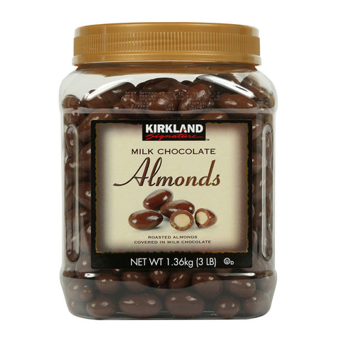 Kirkland signature roasted almonds Covered In milk chocolate 1.36kg