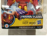 Hasbro Transformers Cyberverse Action Attackers Warrior Class Fusion Flame Hot Rod