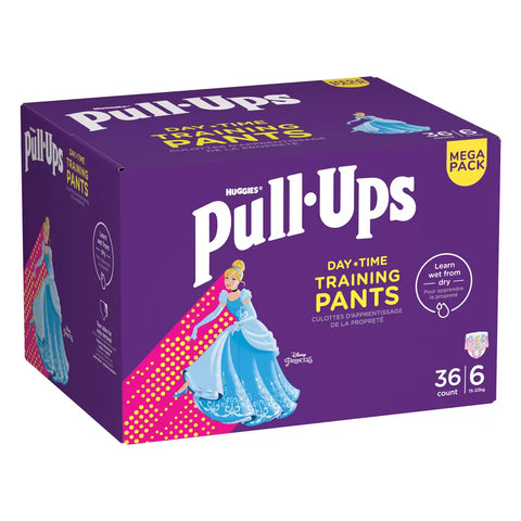 Huggies Pull-Ups Day Time Girl Training Pants Size 6 (15-23 Kg), 36 Pack