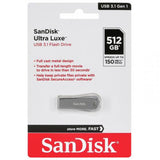 SanDisk Ultra Luxe 512GB USB 3.1 Gen 1 USB Drive Read 150MB/s SDCZ74-512G