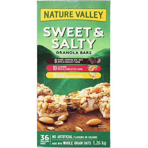 Nature Valley Sweet And Salty Granola Bars Variety Pack (36 Bars).