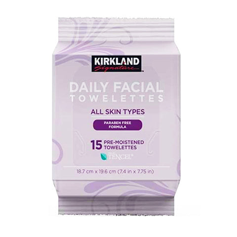 Kirkland Signature Daily Facial Towelettes, All Skin Types. - shopperskartuae