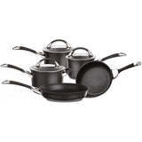 Circulon Symmetry Hard Anodised Non-Stick Induction 5 Piece Cookware Set, Stainless Steel. - shopperskartuae