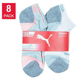 Puma Women Low Cut Cushioned Socks Light Blue (8 Pairs). - shopperskartuae