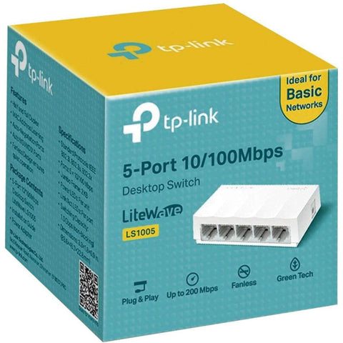 TP-LINK Desktop Switch 5 Port 10/100Mbps LiteWave LS1005.