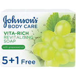 JOHNSON’S, Body Soap, Vita-Rich, Revitalising, 125g, Pack of 5 + 1Free - shopperskartuae