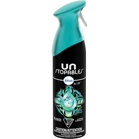 Febreze Unstopables Air Freshener and Odor Eliminator, Fresh Scent (250g).