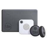 Tile Essentials Bluetooth Tracker Item Finder Set - (2 Stickers, 1 Mate, 1 Slim)