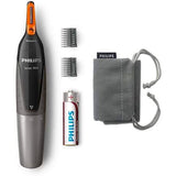Philips NT3160 Nose Trimmer Series 3000 Comfortable nose, ear & eyebrow Trimmer, Fully washable, AA battery, 2 eyebrow Combs. - shopperskartuae