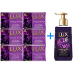Lux Antibacterial Bar Soap Magical Beauty, 6 x 120g + 245 ml Hand wash. - shopperskartuae